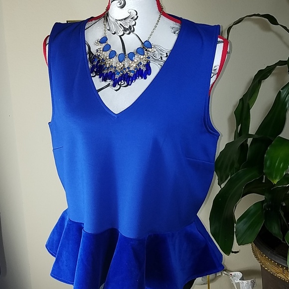 J. Crew Tops - 50% off J. Crew, Royal Blue Top, Size L